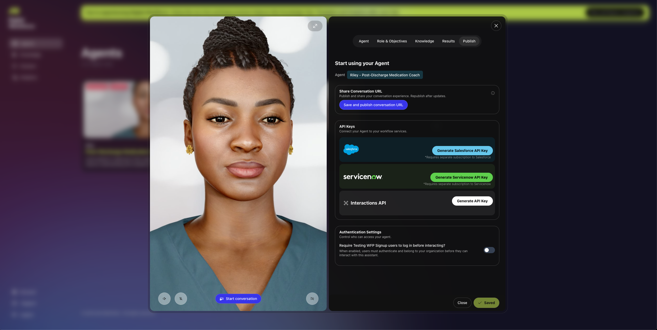 Integration and deployment settings