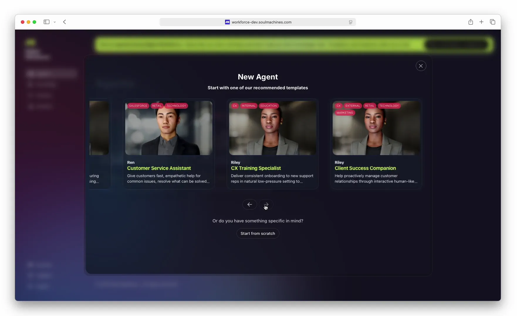 Walkthrough of the Digital Workforce agents experience